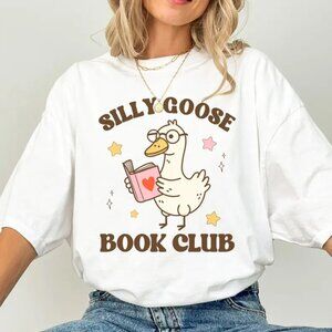 Reading Book Club Shirt, Cute Goose Shirt, Gift For Book Lover